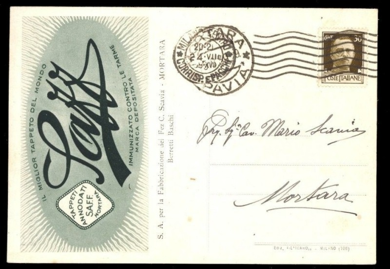Cartolina Postale 1934 Saff Tappeti.jpg
